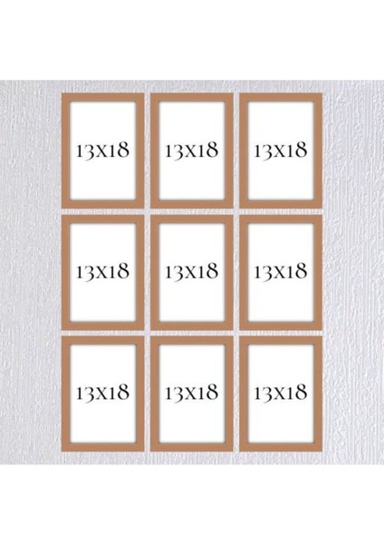 Dokuzlu 13 x 18 Çerçeve ( Postersiz ) - Bos1018 fiyatları