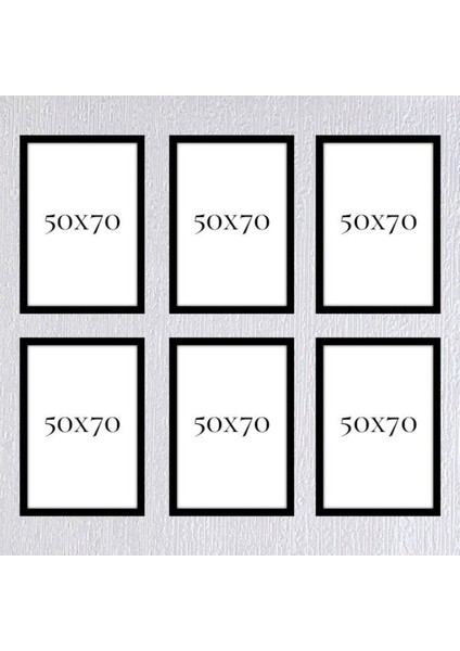 Altılı 50 x 70 Çerçeve ( Postersiz ) - Bos1016