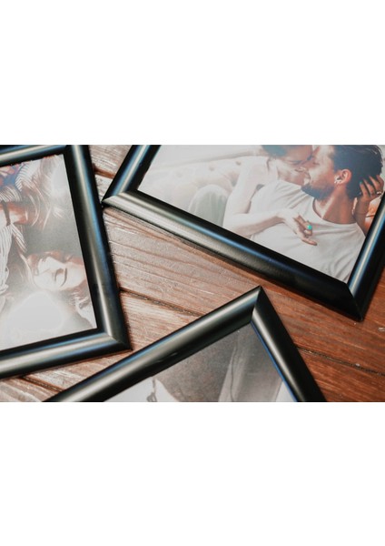 3 Lü Set Çerçeve 10 x 15 13 x 18 15 x 21 Ayaklı Çerçeve Siyah