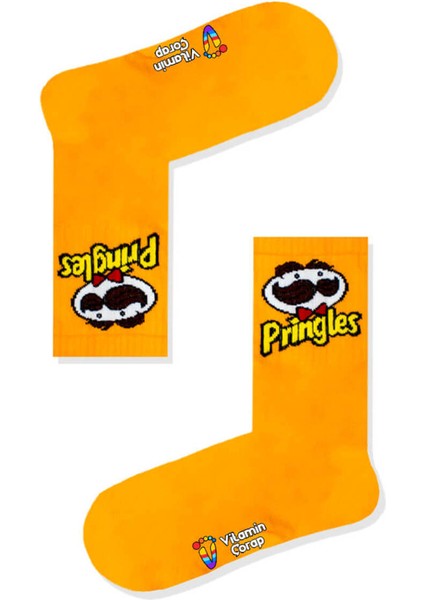 Pringles Turuncu Atletik Çorap