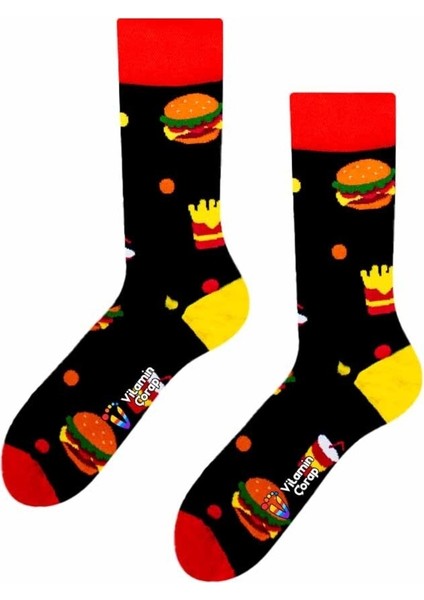 Hamburger Kola Renkli Çorap