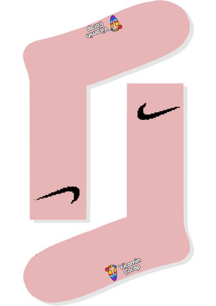 Pembe Spor Atletik Çorap