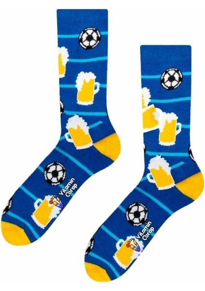 Futbol Keyfi Renkli Çorap