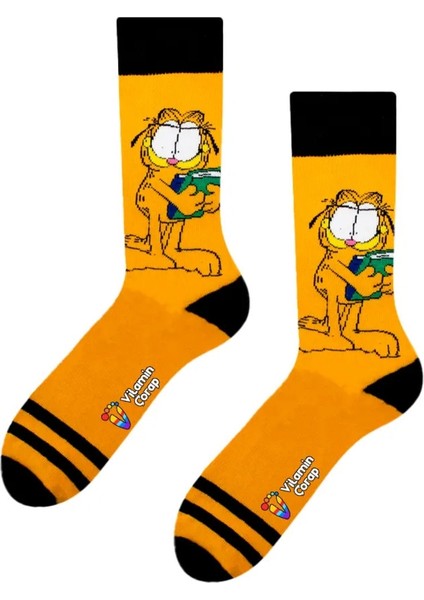 Öğrenci Garfield Renkli Çorap