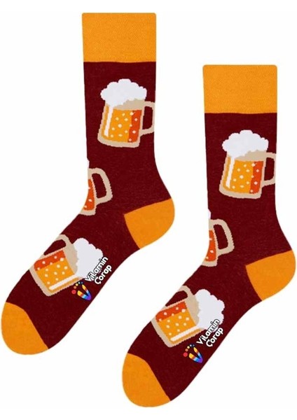 Bira Fıçı Renkli Çorap