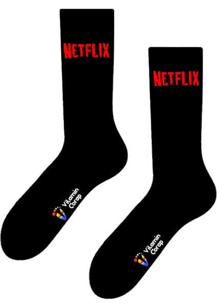 Netflix Siyah Renkli Çorap