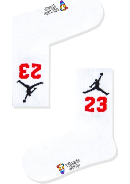 23 Beyaz Atletik Çorap