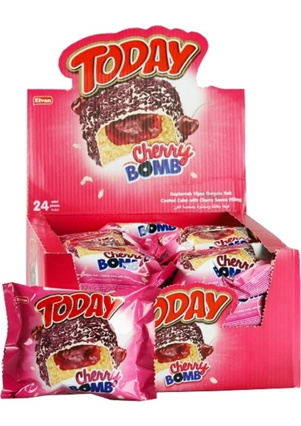 Today Cherry Bomb Vişneli Kek 24 x 50 gr