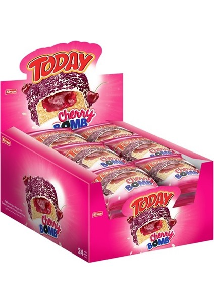 Today Cherry Bomb Vişneli Kek 24 x 50 gr