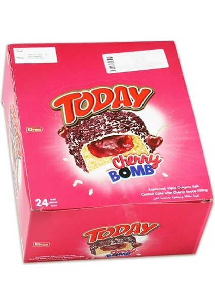 Today Cherry Bomb Vişneli Kek 24 x 50 gr