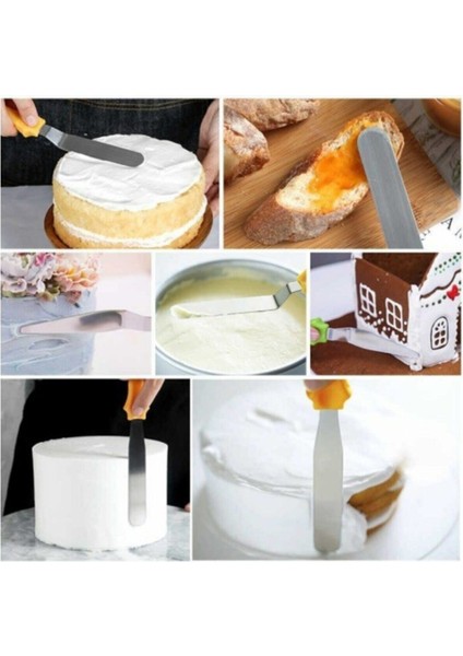 Metal 3’lü Pasta Sıvama Bıçağı -Spatula Seti