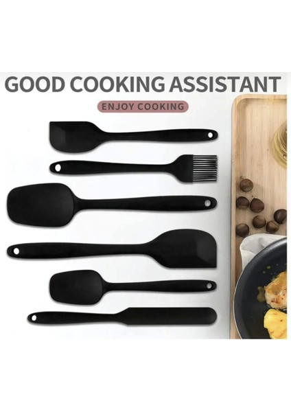 6 Adet Isıya Dayanıklı Yanmaz Yapışmaz Silikon Spatula Seti | 6'lı Silikon Spatula Seti fırsatları