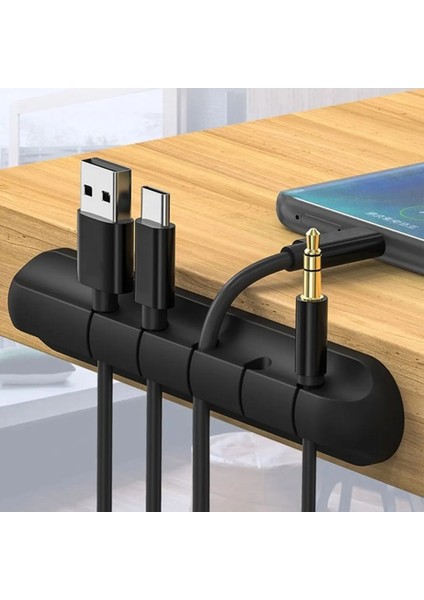 5 Klipler Kabloları Organizatör Kablo Tutucu Kablo Sarıcı Için iphone Için Xiaomi USB Masaüstü Düzenli Yönetim Klipleri Fare Kulaklık Tel Kordon (Yurt Dışından)