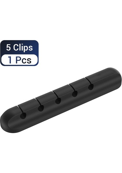5 Klipler Kabloları Organizatör Kablo Tutucu Kablo Sarıcı Için iphone Için Xiaomi USB Masaüstü Düzenli Yönetim Klipleri Fare Kulaklık Tel Kordon (Yurt Dışından)