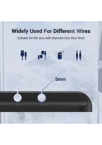 5 Klipler Kabloları Organizatör Kablo Tutucu Kablo Sarıcı Için iphone Için Xiaomi USB Masaüstü Düzenli Yönetim Klipleri Fare Kulaklık Tel Kordon (Yurt Dışından)