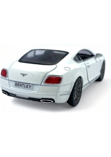 Bentley Continental Gt Speed Model Araba 1,36 Ölçek Lisanslı Çek Bırak Araba Kapı Aç Kapa Beyaz