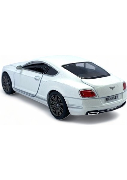 Bentley Continental Gt Speed Model Araba 1,36 Ölçek Lisanslı Çek Bırak Araba Kapı Aç Kapa Beyaz