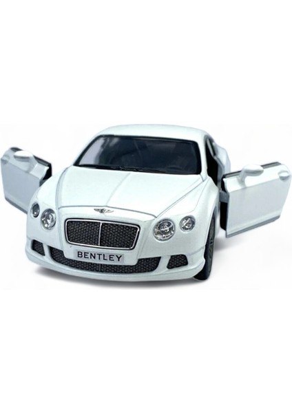 Bentley Continental Gt Speed Model Araba 1,36 Ölçek Lisanslı Çek Bırak Araba Kapı Aç Kapa Beyaz