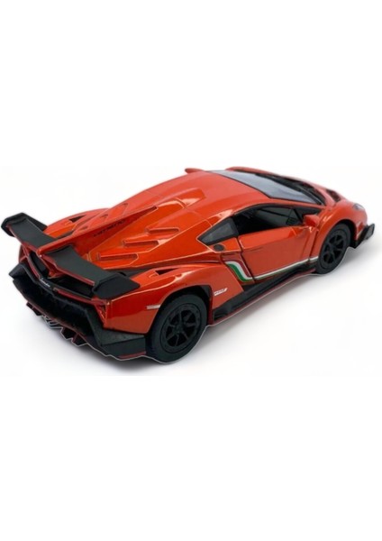 Lamborghini Veneno Model Araba 1,36 Ölçek Lisanslı Çek Bırak Araba Lamborghini Veneno Turuncu fırsatları