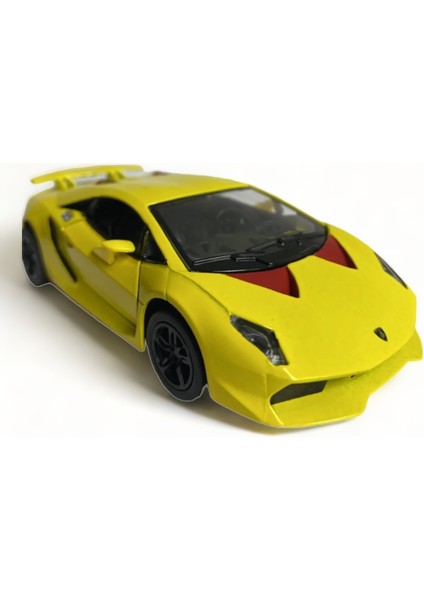 Peda Toy Lamborghini Sesto Elemento Model Araba 1,36 Ölçek Lisanslı Çek Bırak Araba Sarı