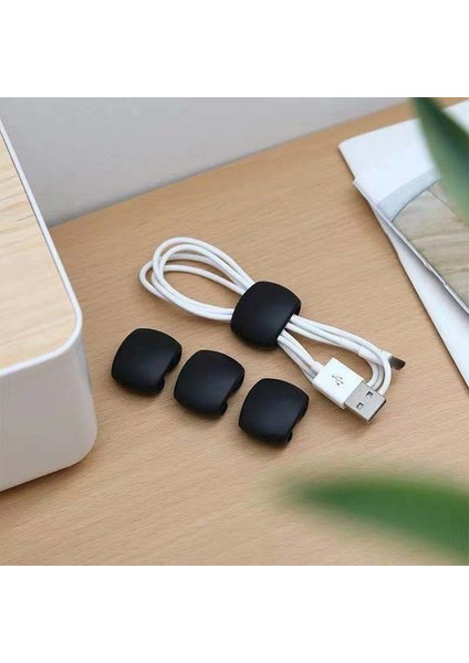 4 Adet-01 4 Adet/grup Yeni Küçük Kablo Sarıcı Moda Taşınabilir Seyahat USB Şarj Aleti Tutucu Masa Düzenleyici Tel Kordon Ev Masaüstü Dekorasyon Için (Yurt Dışından)