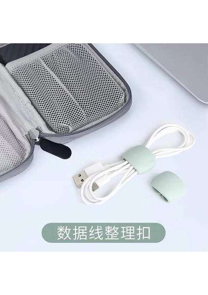 4 Adet-01 4 Adet/grup Yeni Küçük Kablo Sarıcı Moda Taşınabilir Seyahat USB Şarj Aleti Tutucu Masa Düzenleyici Tel Kordon Ev Masaüstü Dekorasyon Için (Yurt Dışından)