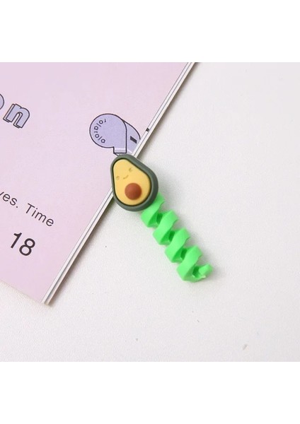 04 Sevimli USB Şarj Kablosu Bite Koruma Karikatür Hayvan Şarj Kablosu Tel Organizatör Kulaklık Hattı Kapak Koruma Kılıfı Akıllı Telefon (Yurt Dışından)
