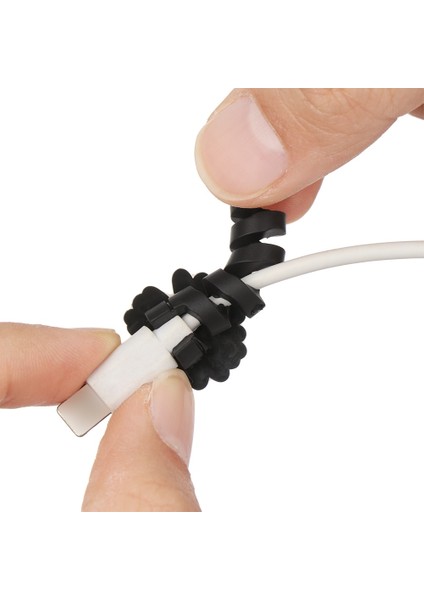 04 Sevimli USB Şarj Kablosu Bite Koruma Karikatür Hayvan Şarj Kablosu Tel Organizatör Kulaklık Hattı Kapak Koruma Kılıfı Akıllı Telefon (Yurt Dışından)