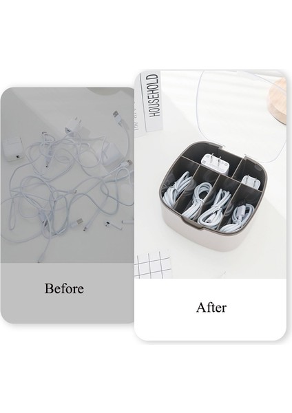 C Toz Geçirmez Tel Kablo Tutucu Kutusu Ofis Çekmecesi USB Saklama Kapaklı Kutu Kulaklık Şarj Kablosu Düzenleyici Kutusu Izgara Saklama Kutusu (Yurt Dışından) indirimleri