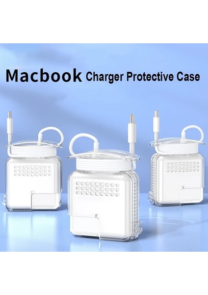 Şeffaf 87W 96W Oatsbasf Şarj Kutusu Tel Düzenleyici Macbook Pro 20W 30W 61W 87W 96W Şarj Cihazı Taşınabilir Tel Düzenleyici Koruyucu Aksesuarları (Yurt Dışından)