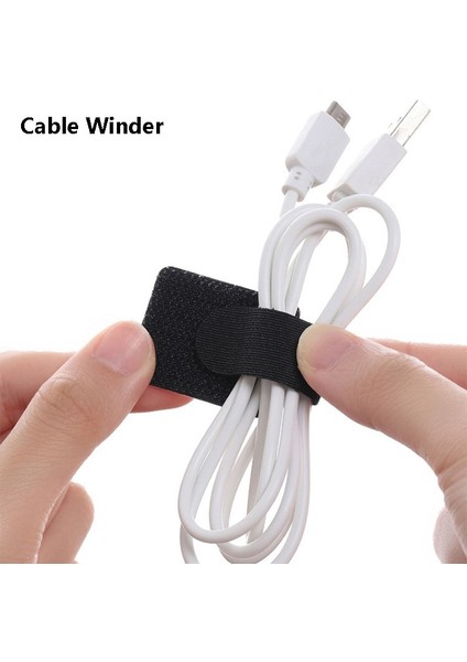 Küçük 1 Adet Naylon Kablo Bağları Kendinden Yapışkanlı Şarj Veri Kablosu Etiketi Sarıcı Kablolu Kulaklık Hattı Organizatör Kablo Için Düzenli Yönetim (Yurt Dışından) fiyatları