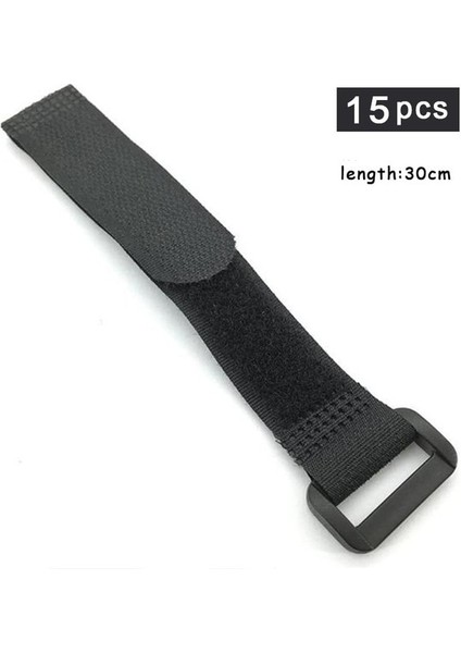 2X30 cm 15 Adet Kablo Sarıcı Ters Toka Askısı Telefon Şarj Veri Kablosu Hattı Kablolu Kulaklık Yapışkan Konu Bitirme Çemberleme (Yurt Dışından)