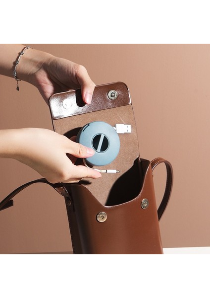 Sarı 1 Adet Yuvarlak Tel Sarıcı Kutusu Taşınabilir Çok Fonksiyonlu Veri Kablosu Düzenleyici Depolama Kablosu Konteyner USB Şarj Aleti Tutucu Yönetim Kutusu (Yurt Dışından)