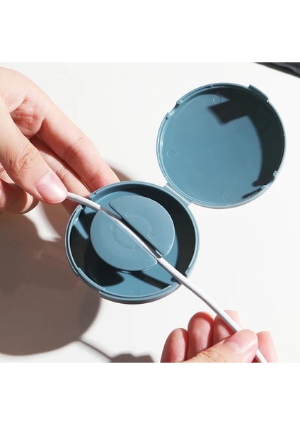 Sarı 1 Adet Yuvarlak Tel Sarıcı Kutusu Taşınabilir Çok Fonksiyonlu Veri Kablosu Düzenleyici Depolama Kablosu Konteyner USB Şarj Aleti Tutucu Yönetim Kutusu (Yurt Dışından) indirimleri