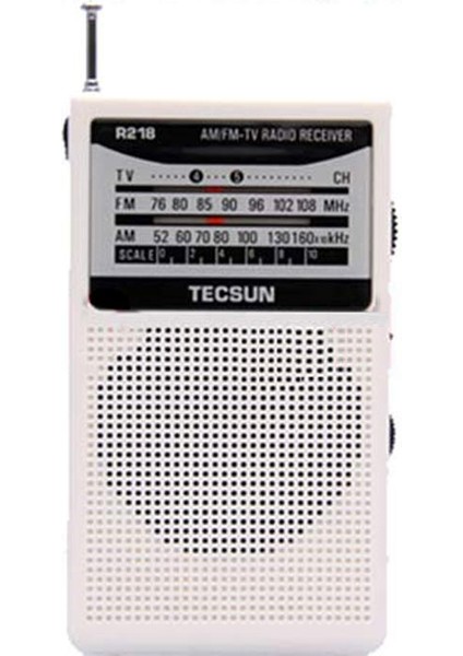 Tecsun R-218 Am/fm/tv Radyo Ses Cep Alıcısı, Dahili Hoparlör ile Taşınabilir Radyo FM:76.0-108.0MHZ Internet Radyosu (Yurt Dışından) fiyatları