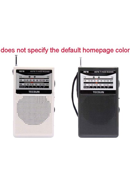 Tecsun R-218 Am/fm/tv Radyo Ses Cep Alıcısı, Dahili Hoparlör ile Taşınabilir Radyo FM:76.0-108.0MHZ Internet Radyosu (Yurt Dışından) modelleri