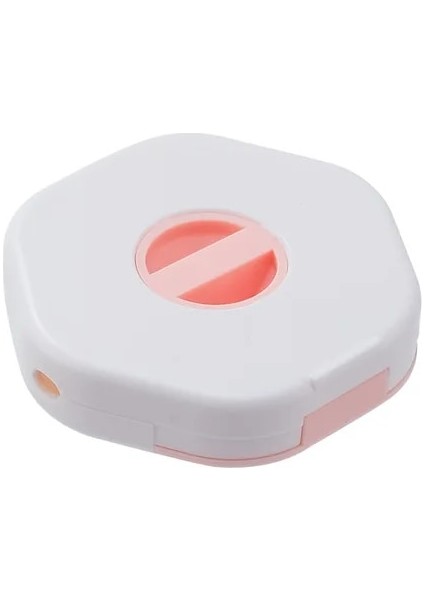 Beyaz Veri Kablosu Saklama Kutusu Tel Sarıcı Kutusu Taşınabilir Çok Fonksiyonlu Kablo Altıgen Konteyner USB Şarj Tutucu Tel Yönetimi (Yurt Dışından)