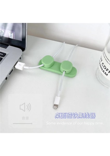 Stil 7 Masaüstü Manyetik Emme Kablosu Sarıcı Tutucu Yönetimi USB Kablosu Sarıcı Düzenli Silikon Klipler Klavye Kulaklık Koruyucu (Yurt Dışından) indirimleri
