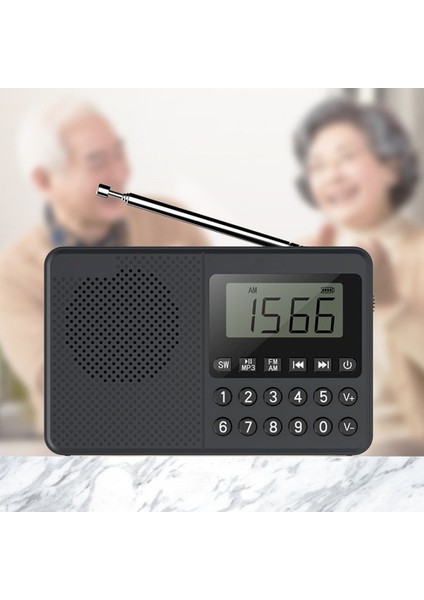 Kırmızı Fm/am/sw El Mp3 Çalar Çift Anten Tam Bant Yaşlı Radyo LED Dijital Ekran 2.1 Kanal Desteği USB Stick/tf Kart (Yurt Dışından) fırsatları