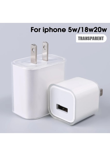 18W Şarj Cihazı Için Iphone Şarj Cihazı Için Koruyucu Kılıf 5W 18W 20W Şeffaf Tpu Cep Akıllı Telefon Şarj Koruyucu Telefon Aksesuarları (Yurt Dışından)