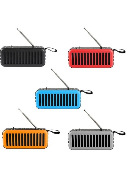 B Taşınabilir Bluetooth Hoparlör Radyo Fm Am Güneş Enerjili Acil Durum Radyo LED El Feneri Dış Mekan Kablosuz Hoparlör USB Şarj (Yurt Dışından)