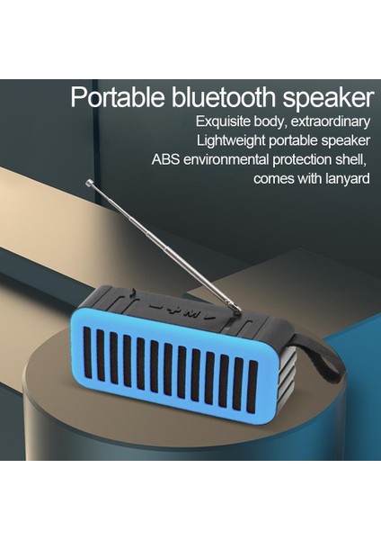 B Taşınabilir Bluetooth Hoparlör Radyo Fm Am Güneş Enerjili Acil Durum Radyo LED El Feneri Dış Mekan Kablosuz Hoparlör USB Şarj (Yurt Dışından)
