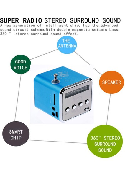 Siyah Taşınabilir LED Kablosuz Mini Tf Kartusb Stereo Süper Bas Hoparlör Mp3/4 Müzik Çalar Fm Radyo Ib USB Aux Arayüzü (Yurt Dışından) fiyatları