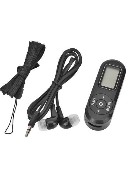 Siyah Taşınabilir Cep Mini Radyo LCD Dijital Ekran Retro Şarj Edilebilir Fm Çalar Alıcı Açık Seyahat Kamp Yürüyüş Yürüyüş Için (Yurt Dışından) modelleri