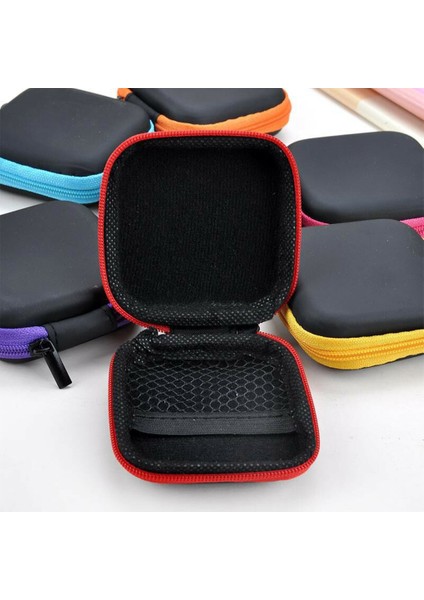 Gül Kırmızı Kulaklık Konteyner Fermuar Uzay Tasarrufu Saklama Çantası Düz Renk Darbeye Dayanıklı Çizilmeye Dayanıklı Taşıma Paket Şarj Cihazı USB (Yurt Dışından) fırsatları