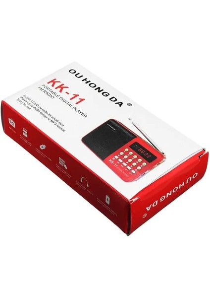 Bir Mola Mini Taşınabilir El K11 Radyo Çok Fonksiyonlu Dijital Fm USB Tf Mp3 Çalar Hoparlör Cihazları Malzemeleri (Yurt Dışından) indirimleri