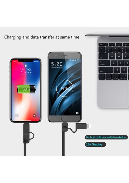 Renkli Kırmızı Oatsbasf 2 In 1 USB Mikro iPhone 13 12 11 Pro Max Android Samsung Xiaomi Geri Çekilebilir Kablo Taşınabilir Hızlı Şarj Veri Hattı (Yurt Dışından)