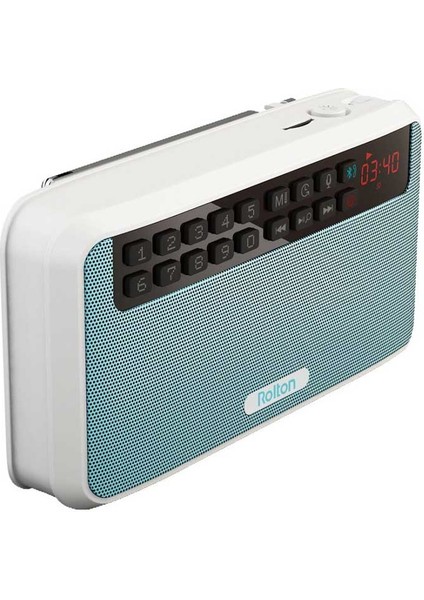 Yeşil Rolton E500 Taşınabilir Stereo Bluetooth Hoparlörler Fm Radyo Temizle Bas Çift Parça Hoparlör Tf Kart USB Müzik Çalar ve El Feneri (Yurt Dışından)