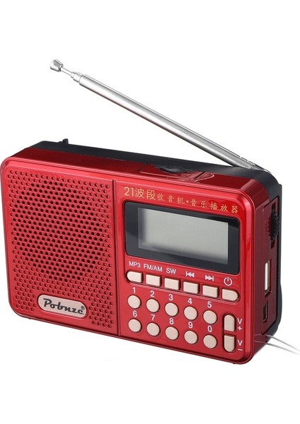 B Tipi Büyük Indirim Radyo Kablosuz Hoparlörler Taşınabilir Fm Radyo Müzik Çalar Dijital Mini Radyo Çok Fonksiyonlu Fm Ses Kaydedici Kart Ekle (Yurt Dışından)