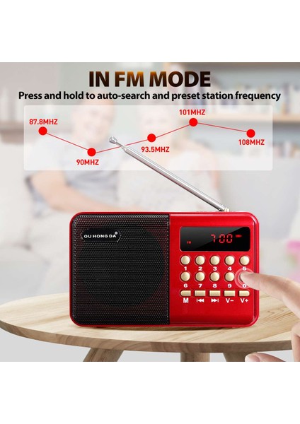 B Tipi Büyük Indirim Radyo Kablosuz Hoparlörler Taşınabilir Fm Radyo Müzik Çalar Dijital Mini Radyo Çok Fonksiyonlu Fm Ses Kaydedici Kart Ekle (Yurt Dışından) fırsatları